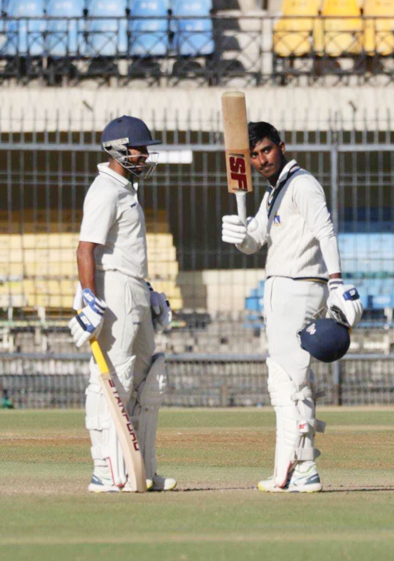 Anustup Majumdar and Sudip Kumar Gharami added 241 for the third wicket, Madhya Pradesh vs Bengal, 1st semi-final, Ranji Trophy, 1st day, Indore, February 8, 2023