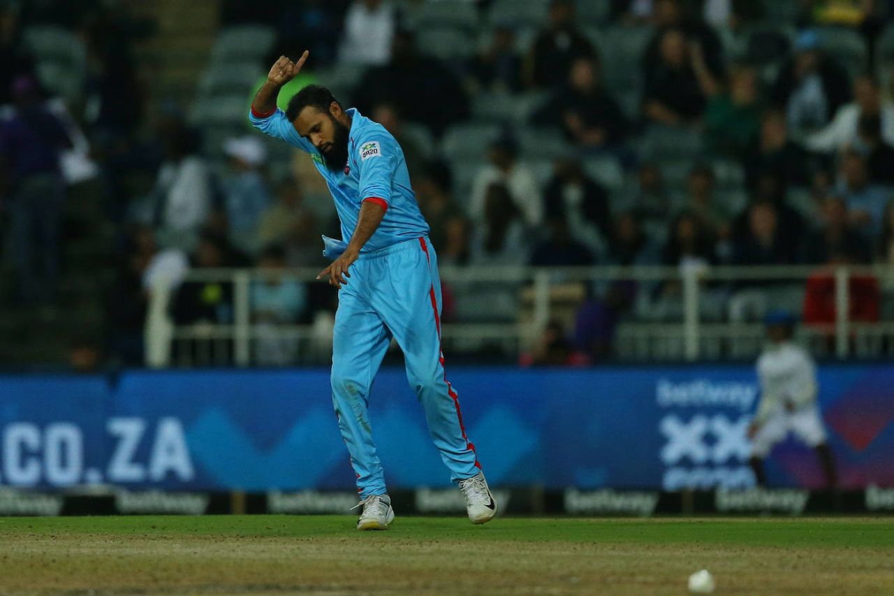 Adil Rashid was among the wickets, Paarl Royals vs Pretoria Capitals, SA20, 1st semi-final, Johannesburg, February 8, 2023

