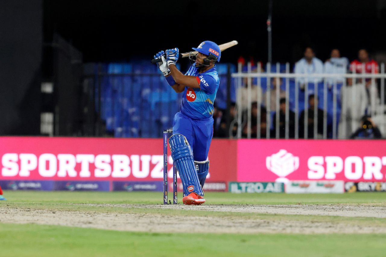 Nicholas Pooran made a match-winning 36-ball 66, Dubai Capitals vs MI Emirates, Eliminator, Sharjah, February 9, 2023