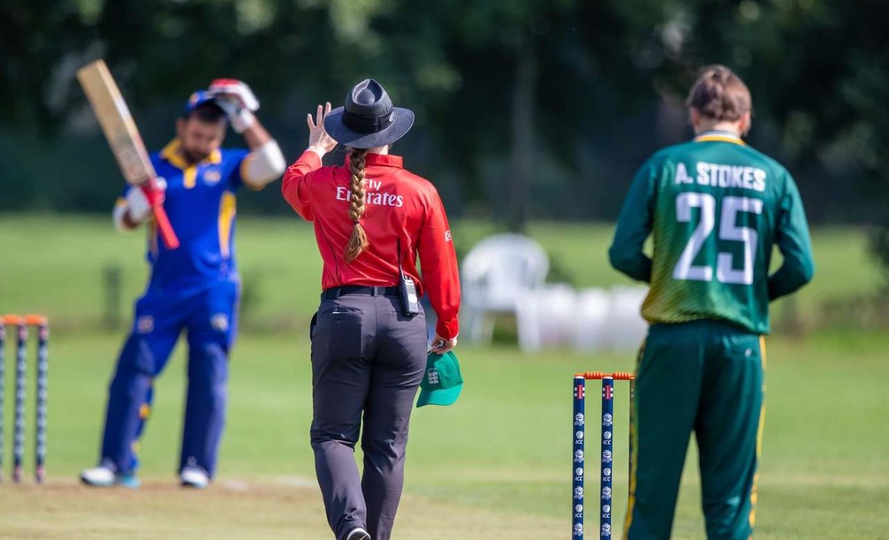 Mary Waldron umpires, T20 World Cup Europe Region Qualifiers, 2019