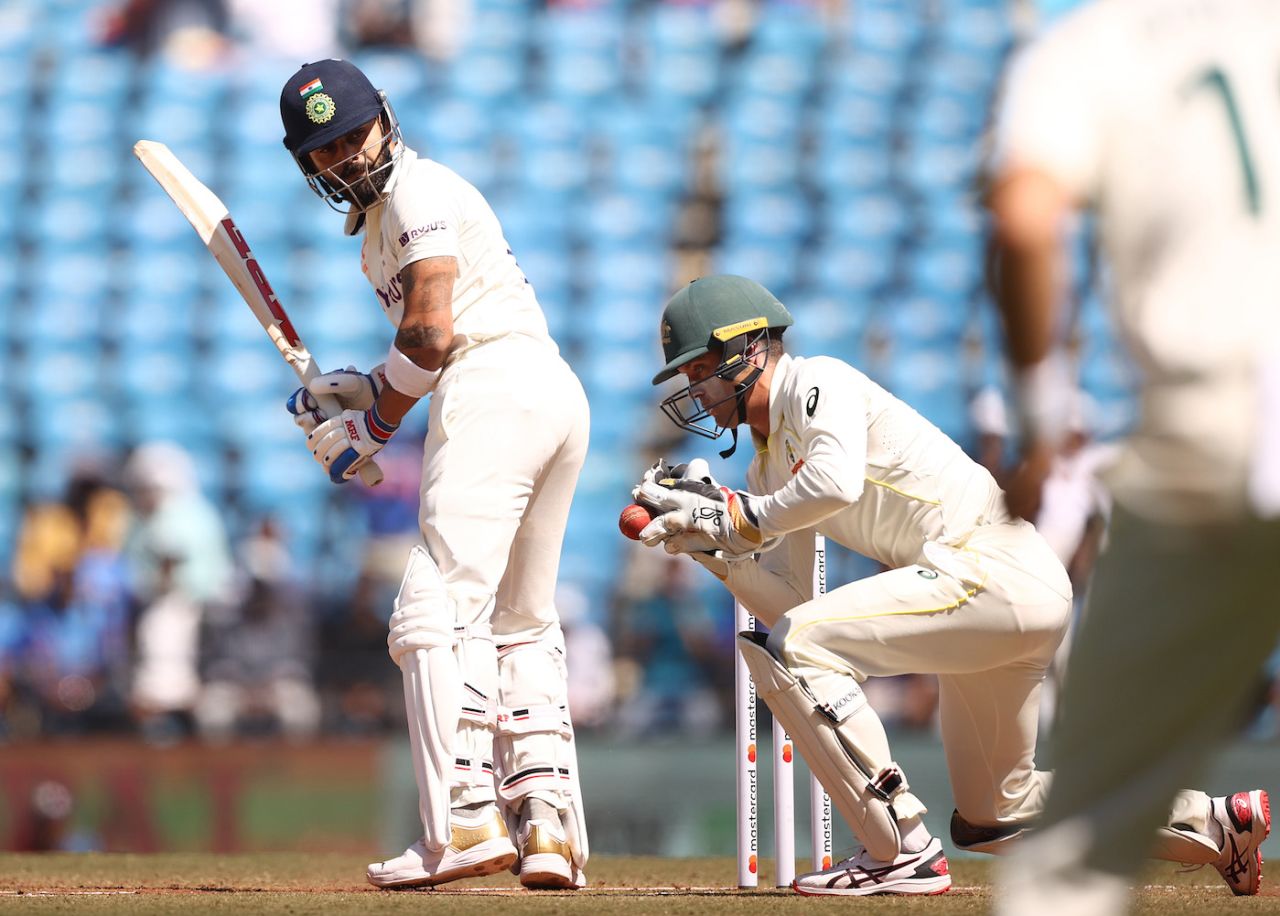 Virat Kohli was caught behind first ball after lunch, India vs Australia, 1st Test, Nagpur, 2nd day, February 10, 2023