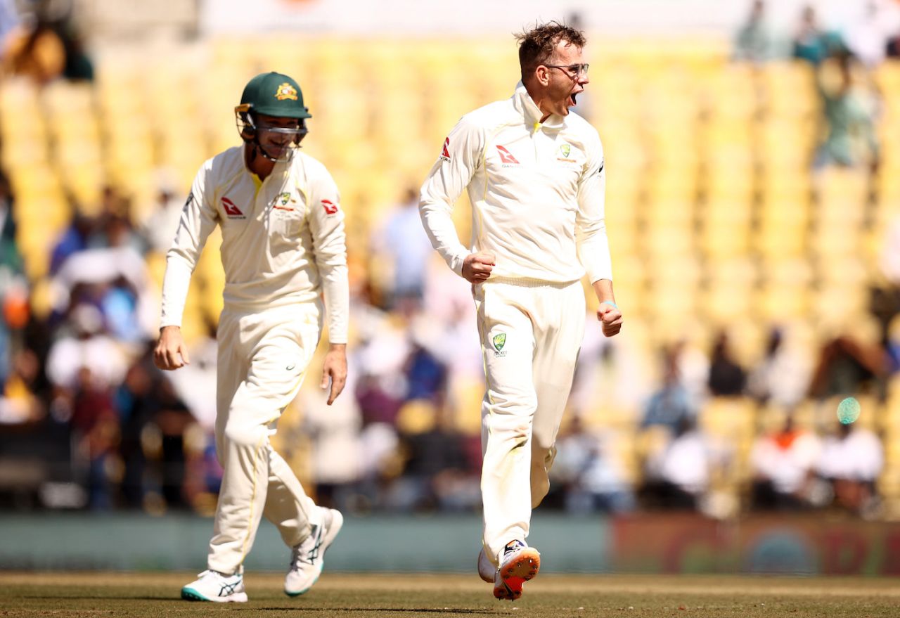Todd Murphy dismissed Virat Kohli first ball after lunch, India vs Australia, 1st Test, Nagpur, 2nd day, February 10, 2023