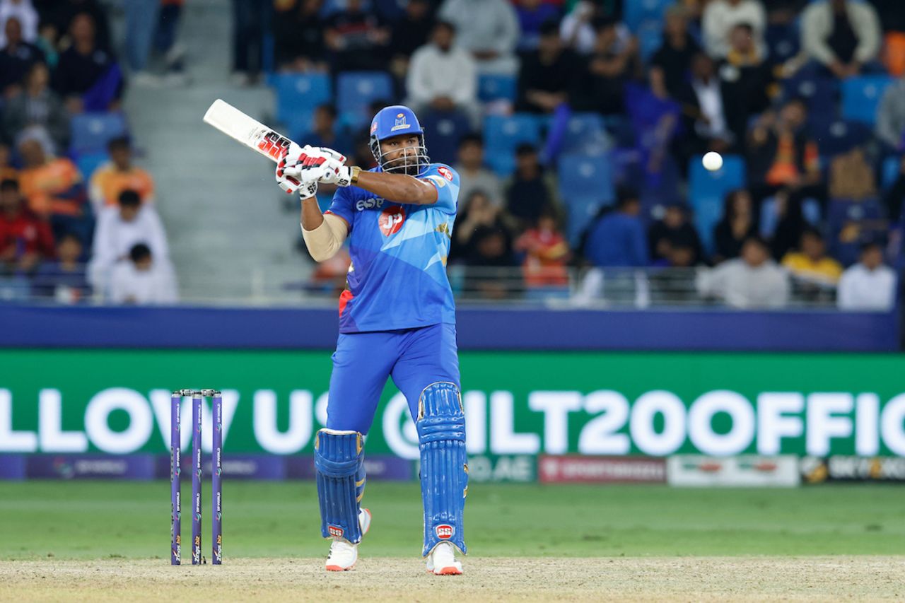 Kieron Pollard made a 35-ball 57*, Gulf Giants vs MI Emirates, ILT20 Qualifier 2, February 10, 2023