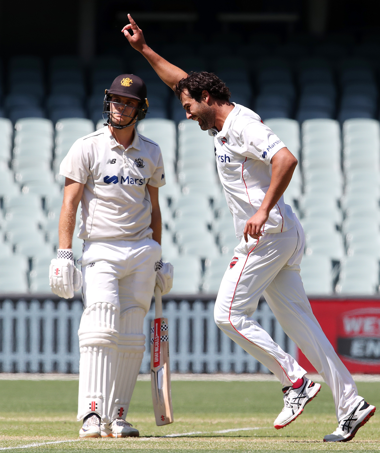 Wes Agar made early inroads against Western Australia, South Australia vs Western Australia, Sheffield Shield, Adelaide Oval, February 11, 2023