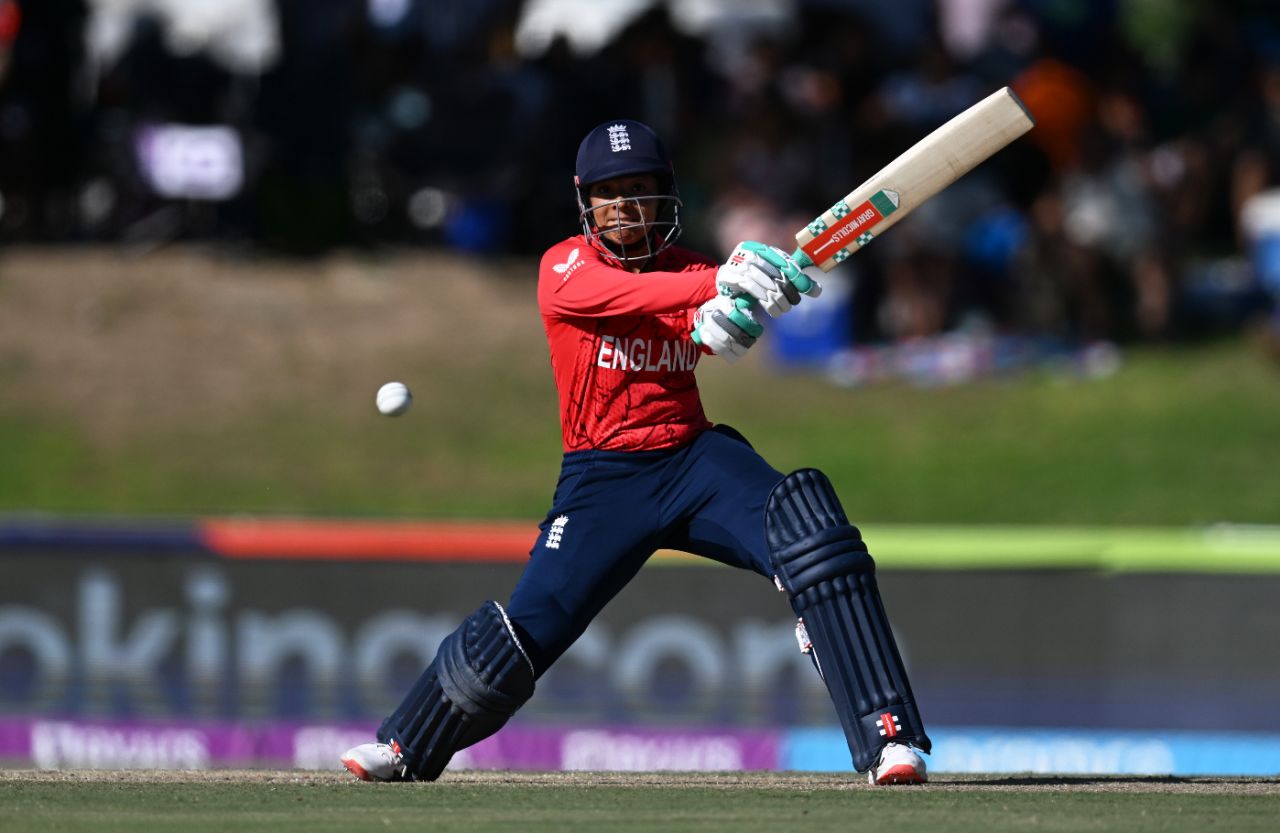 Sophia Dunkley carves another boundary for England, England vs West Indies, Women's T20 World Cup, Paarl, February 11, 2023
