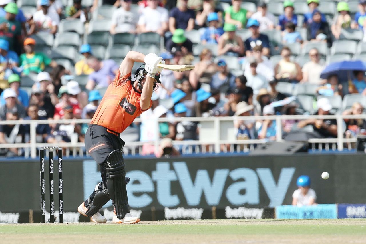 Jordan Hermann punches on the up, Pretoria Capitals vs Sunrisers Eastern Cape, SA20 final, Johannesburg, February 12, 2023