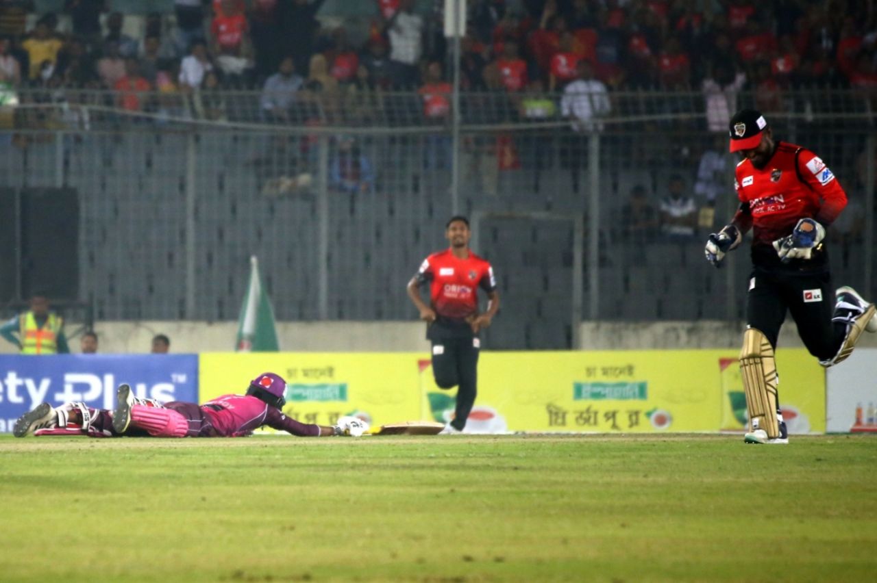 Towhid Hridoy is run out, Sylhet Strikers vs Comilla Victorians, Qualifier 1, BPL, Mirpur, February 12, 2023