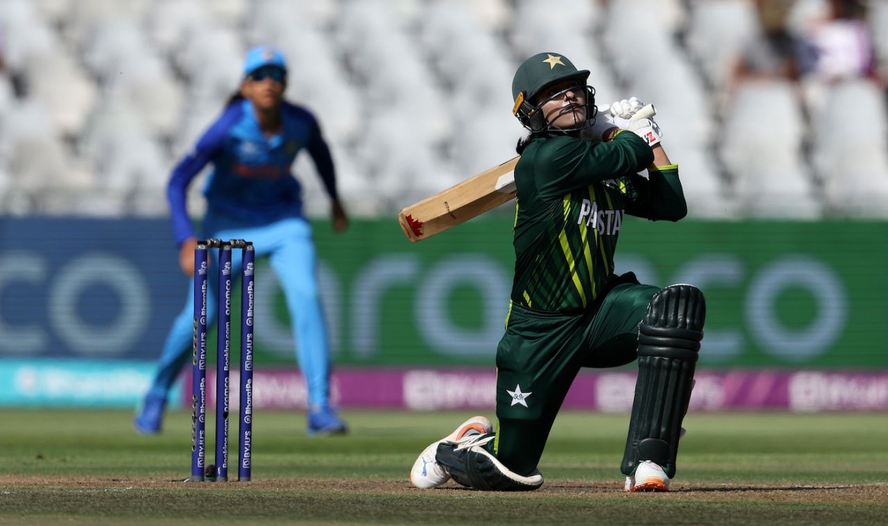 Ayesha Naseem unleashed some big shots, India vs Pakistan, ICC Women's T20 World Cup, Cape Town, February 12, 2023