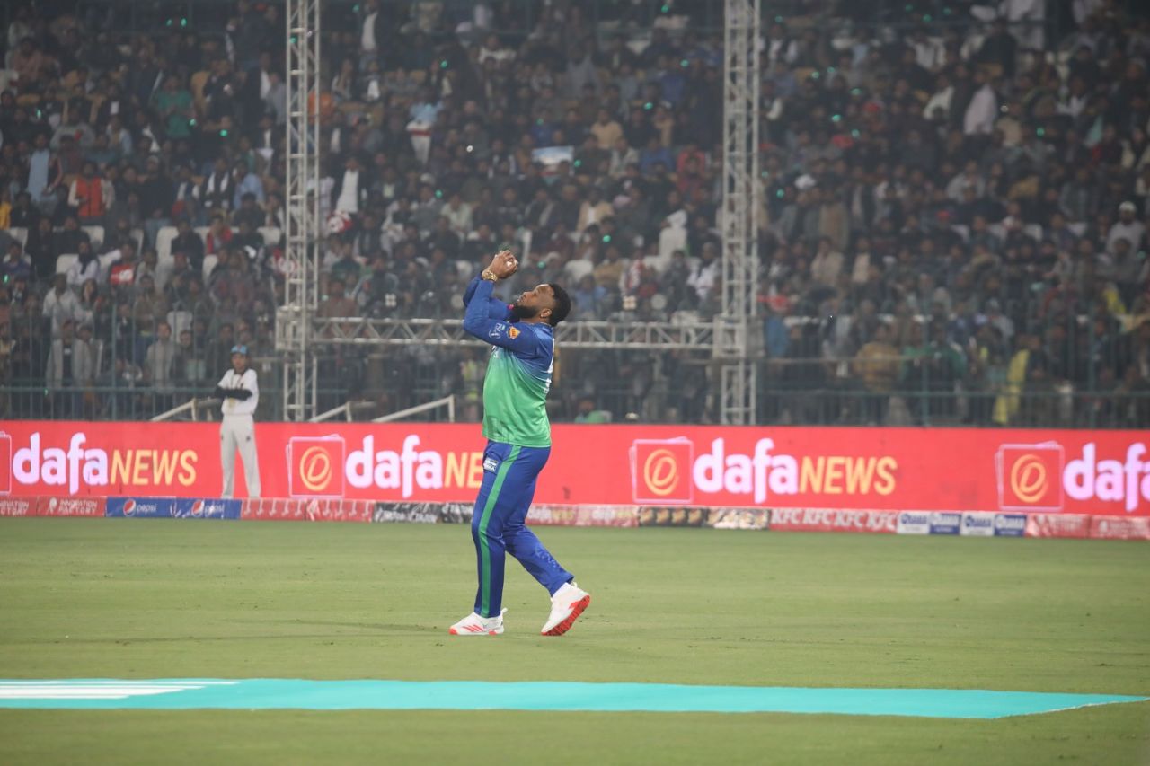 Kieron Pollard takes a catch to dismiss Shai Hope, Multan Sultans vs Lahore Qalandars, PSL, Multan, February 13, 2023