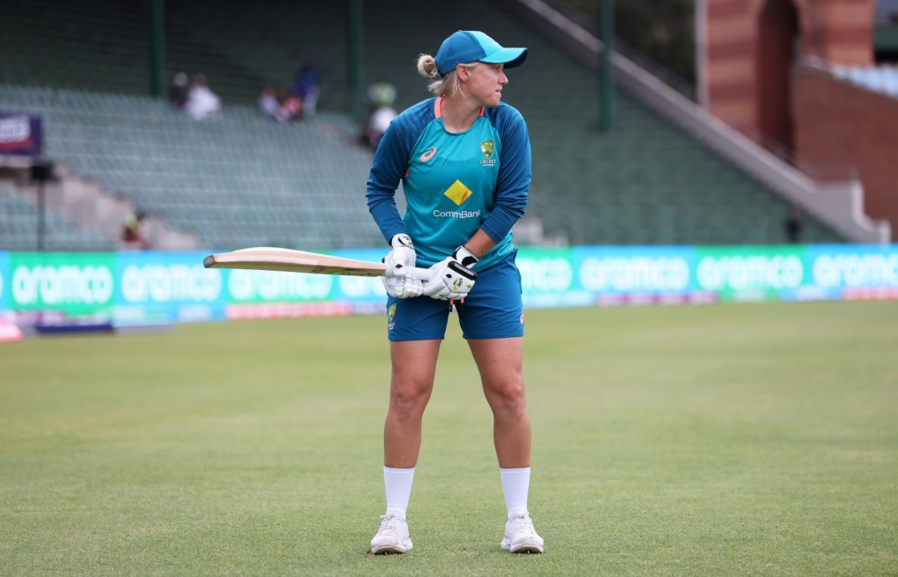 Alyssa Healy undergoes her drills ahead of the game, Australia vs Bangladesh, Women's T20 World Cup, Gqeberha, February 14, 2023