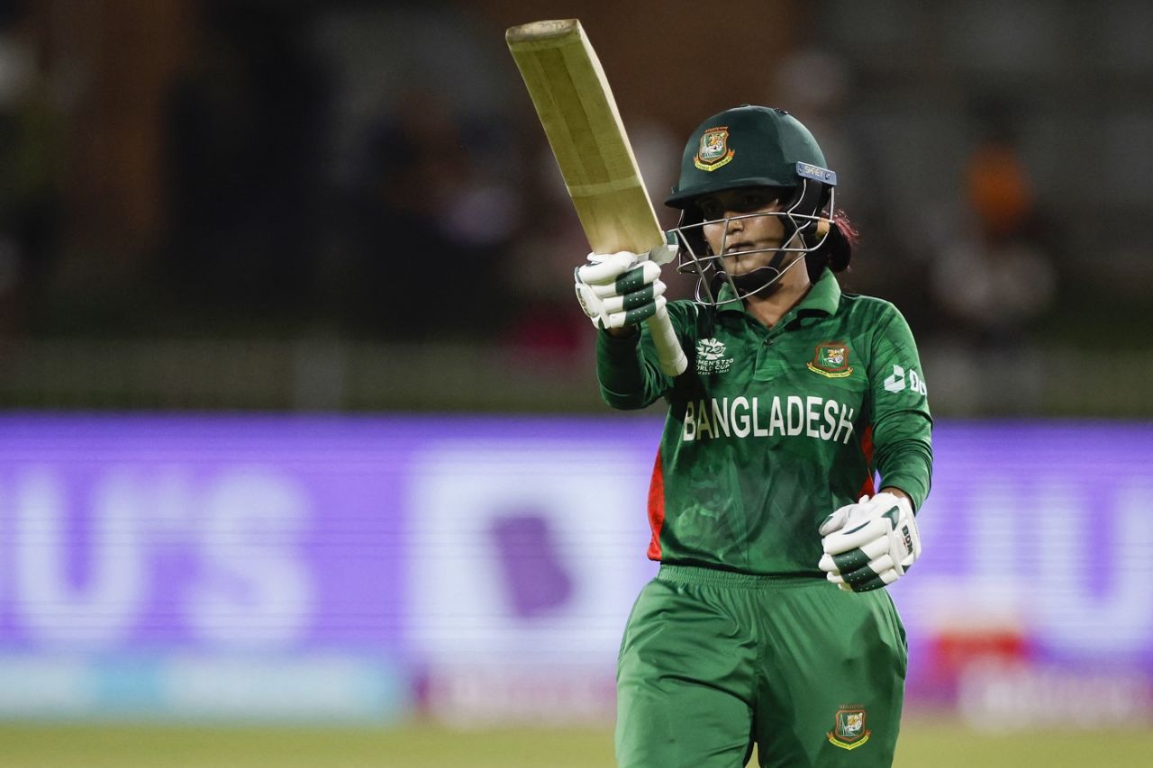 Nigar Sultana is the first woman from Bangladesh to hit a fifty in T20 World Cups, Australia vs Bangladesh, Women's T20 World Cup, Gqeberha, February 14, 2023