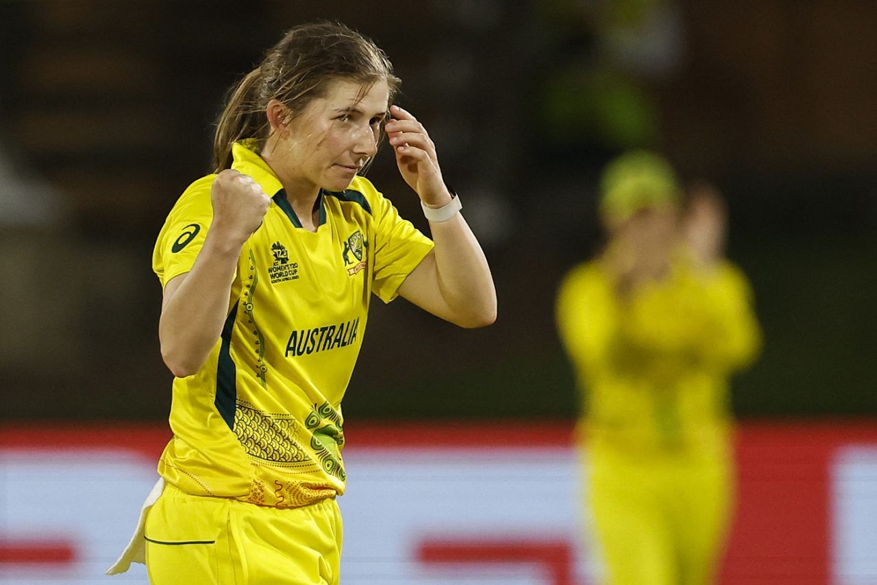 Georgia Wareham struck twice in her final over, Australia vs Bangladesh, Women's T20 World Cup, Gqeberha, February 14, 2023