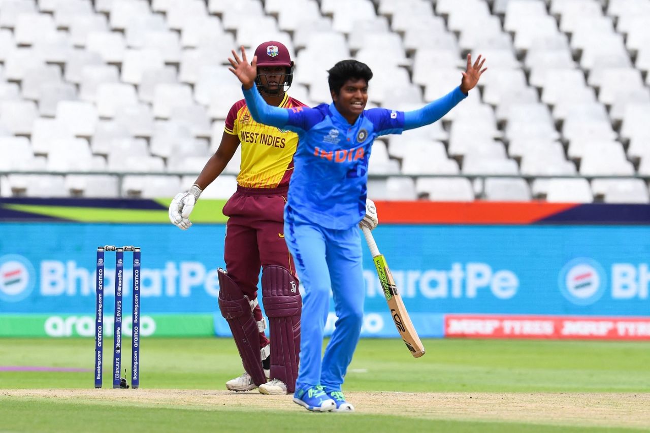 Pooja Vastrakar got rid of Hayley Matthews early, India vs West Indies, Women's T20 World Cup, Cape Town, February 15, 2023