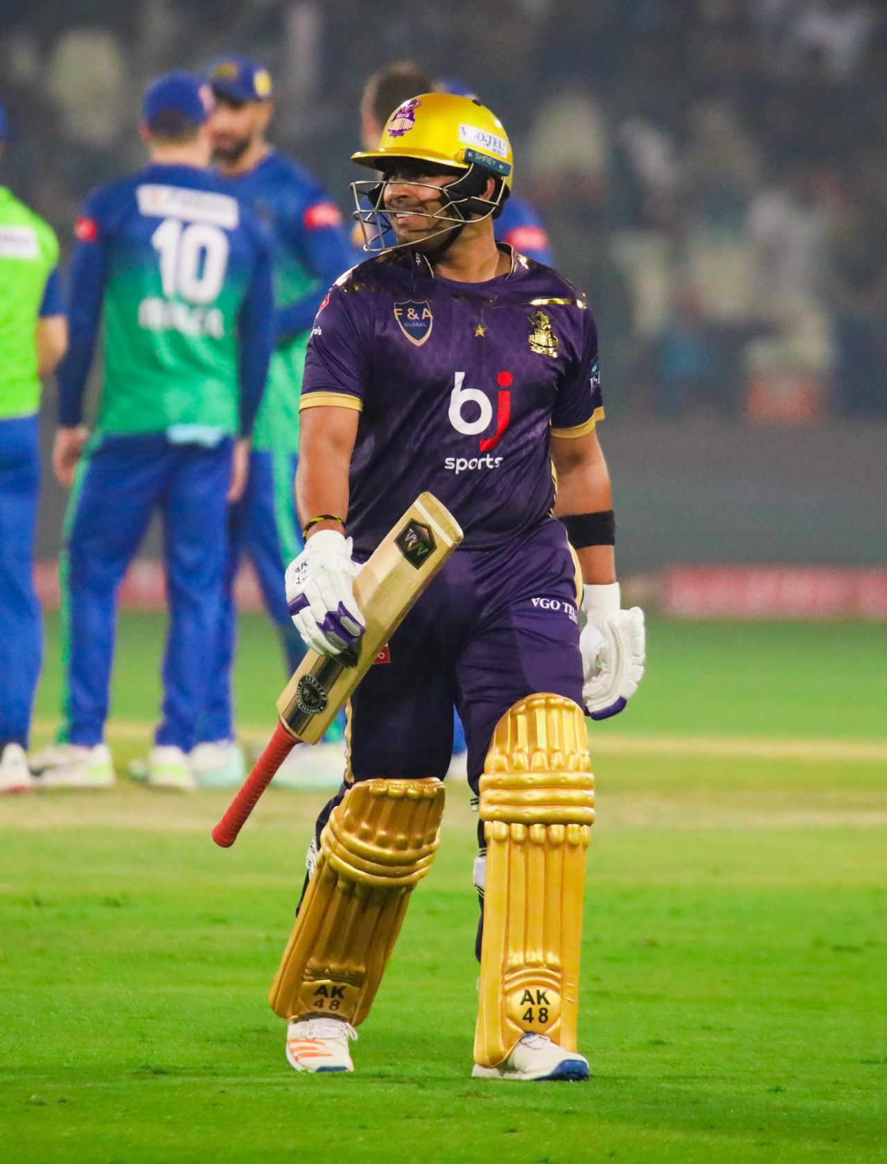 Umar Akmal walks back after being dismissed, Multan Sultans vs Quetta Gladiators, PSL, Multan, February 15, 2023