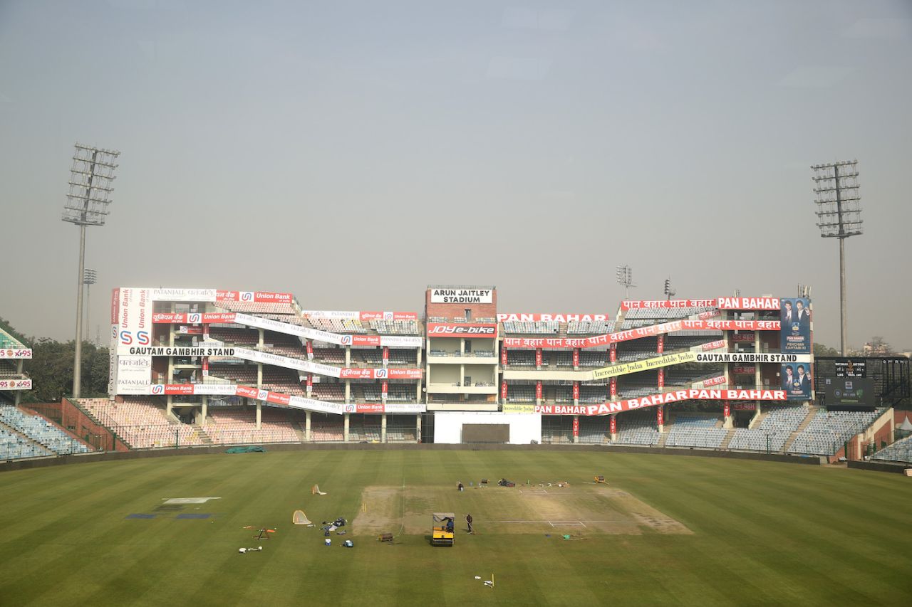 A view of the Arun Jaitley Stadium in Delhi ahead of the second Test between India and Australia, February 16, 2023