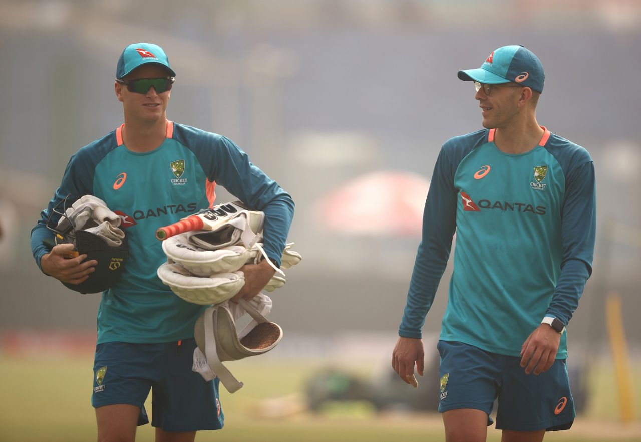 Matthew Kuhnemann and Todd Murphy tune up for the Delhi Test, February 16, 2023