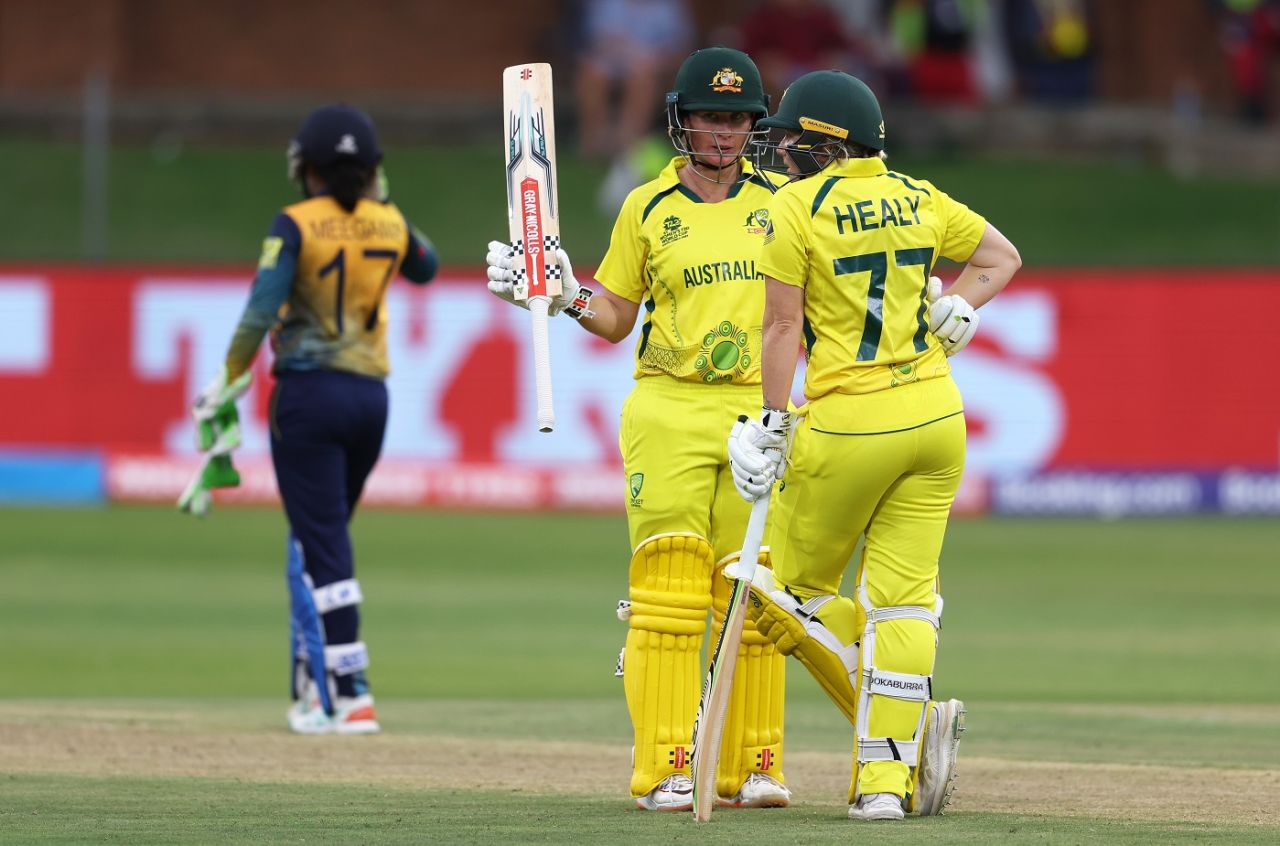 Beth Mooney celebrates her fifty, Australia vs Sri Lanka, Women's T20 World Cup, Gqeberha, February 16, 2023
