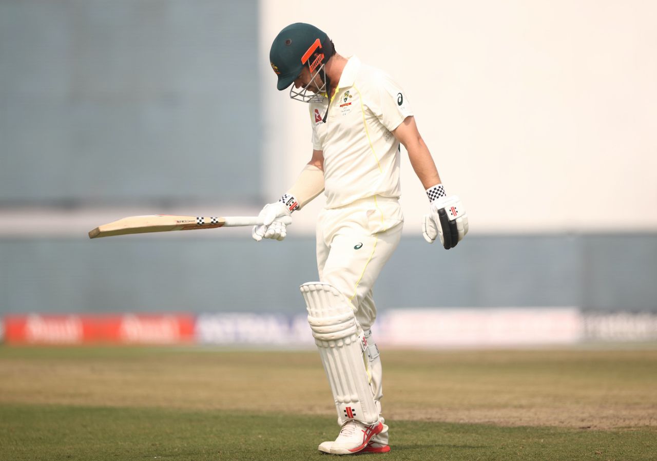 Travis Head walks back after being dismissed, India vs Australia, 2nd Test, Delhi, 1st day, February 17, 2023