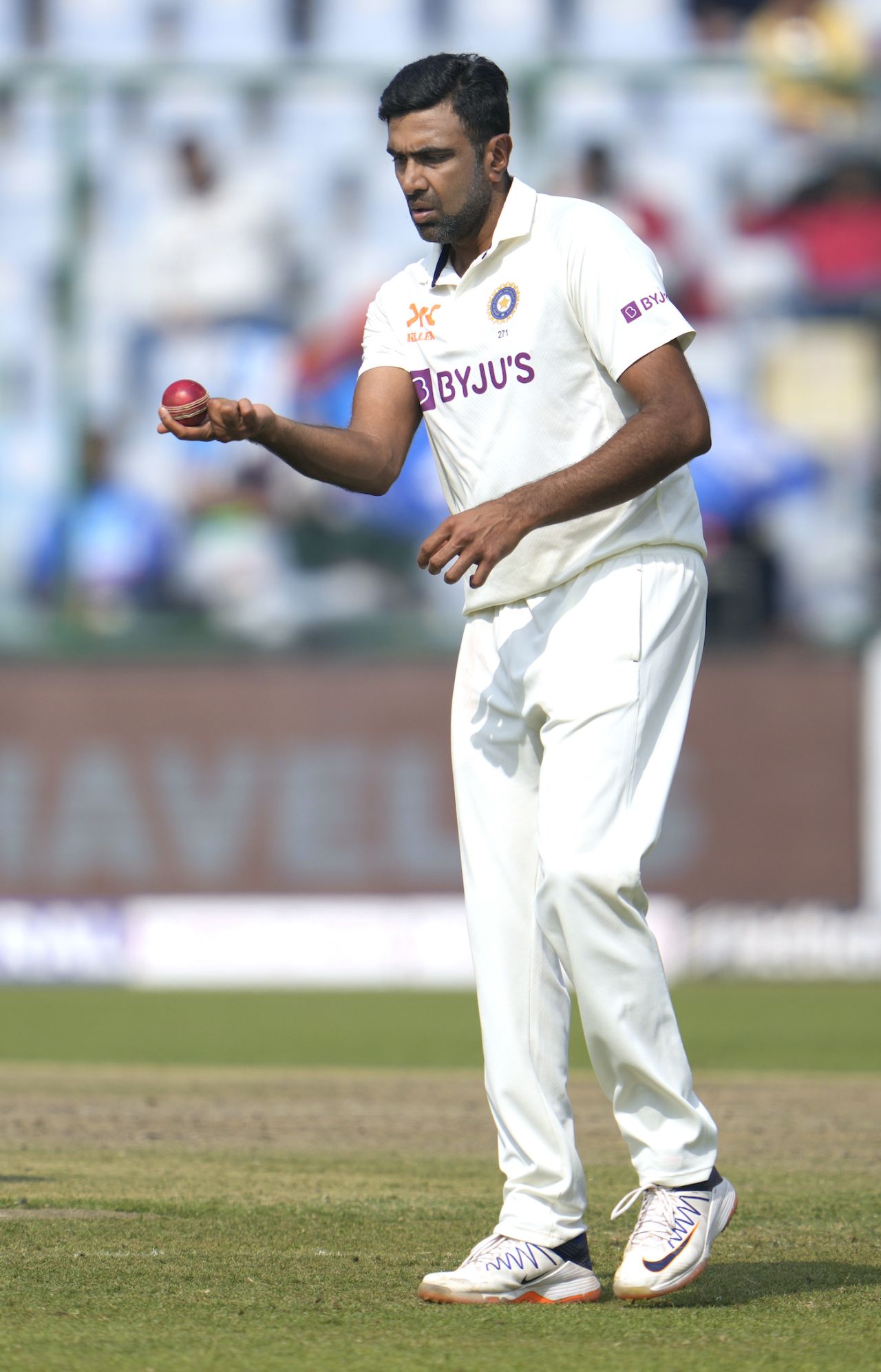 R Ashwin sets up the saucer for a rip, India vs Australia, 2nd Test, Delhi, 1st day, February 17, 2023