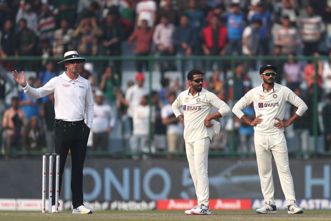 Ravindra Jadeja had Peter Handscomb caught at cover but it turned out to be a no-ball, India vs Australia, 2nd Test, 1st day, Delhi, February 17, 2023