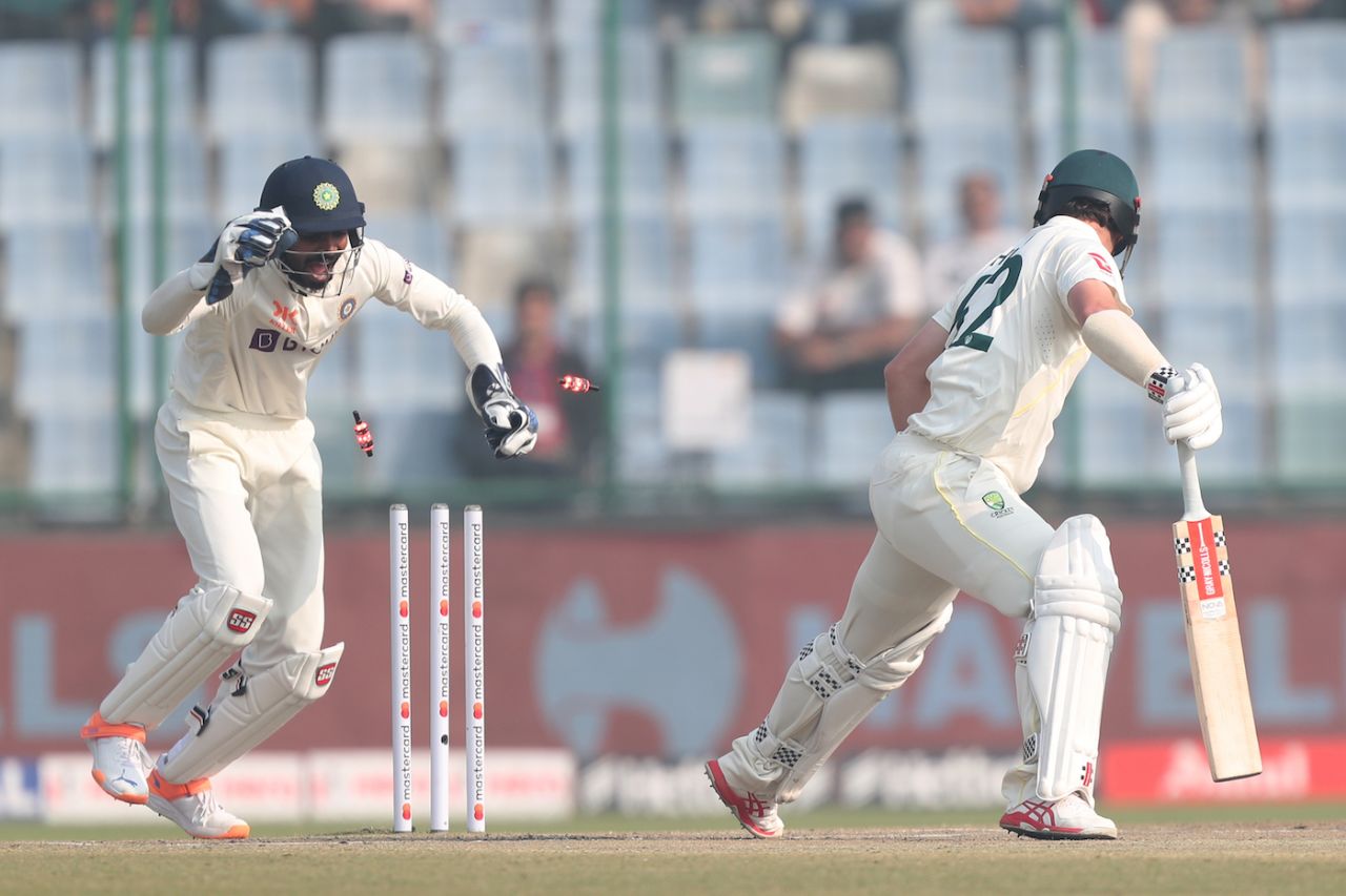 Travis Head was caught behind by KS Bharat, India vs Australia, 2nd Test, Delhi, 3rd day, February 19, 2023