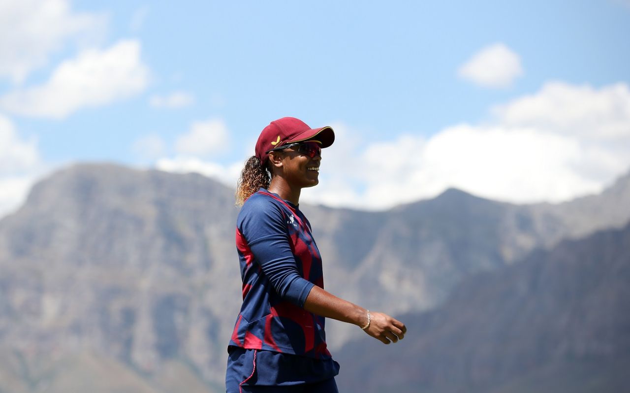 Hayley Matthews is all smiles at training, Pakistan vs West Indies, Women's T20 World Cup, Paarl, February 19, 2023