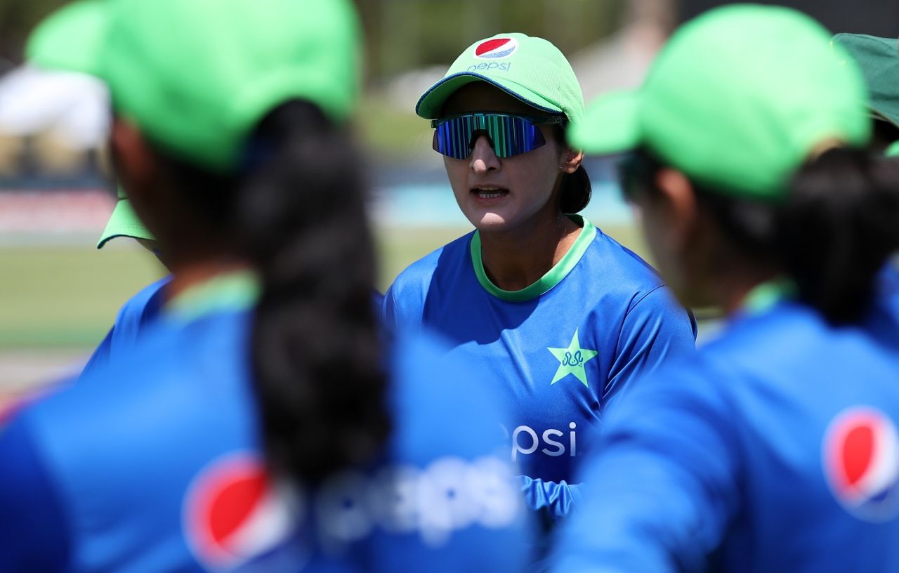 Bismah Maroof gives a pep talk, Pakistan vs West Indies, Women's T20 World Cup, Paarl, February 19, 2023