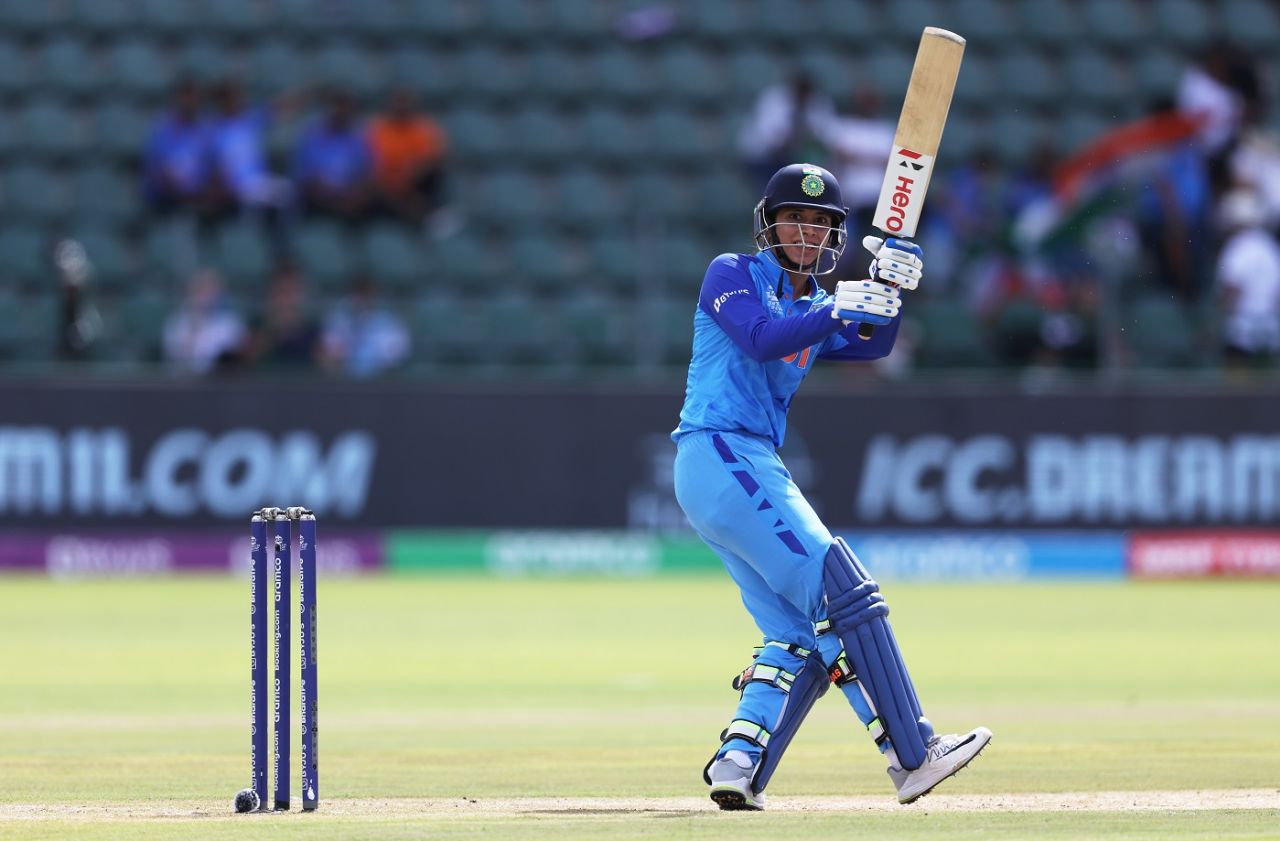 Smriti Mandhana scored 87 off 56 deliveries, India vs Ireland, Group 2, ICC Women's T20 World Cup, Gqeberha, February 20, 2023