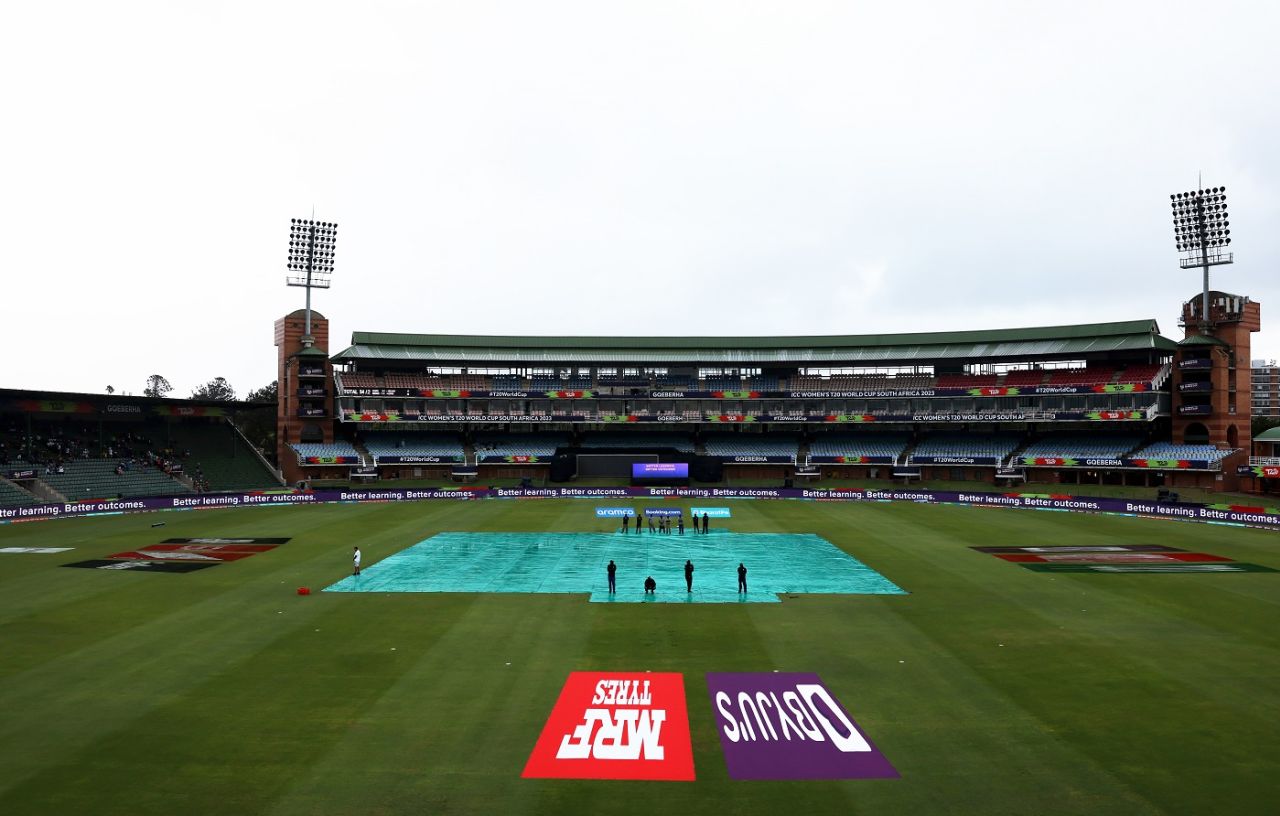 Rain forced the game to be abandoned at St George's Park, India vs Ireland, Group 2, ICC Women's T20 World Cup, Gqeberha, February 20, 2023