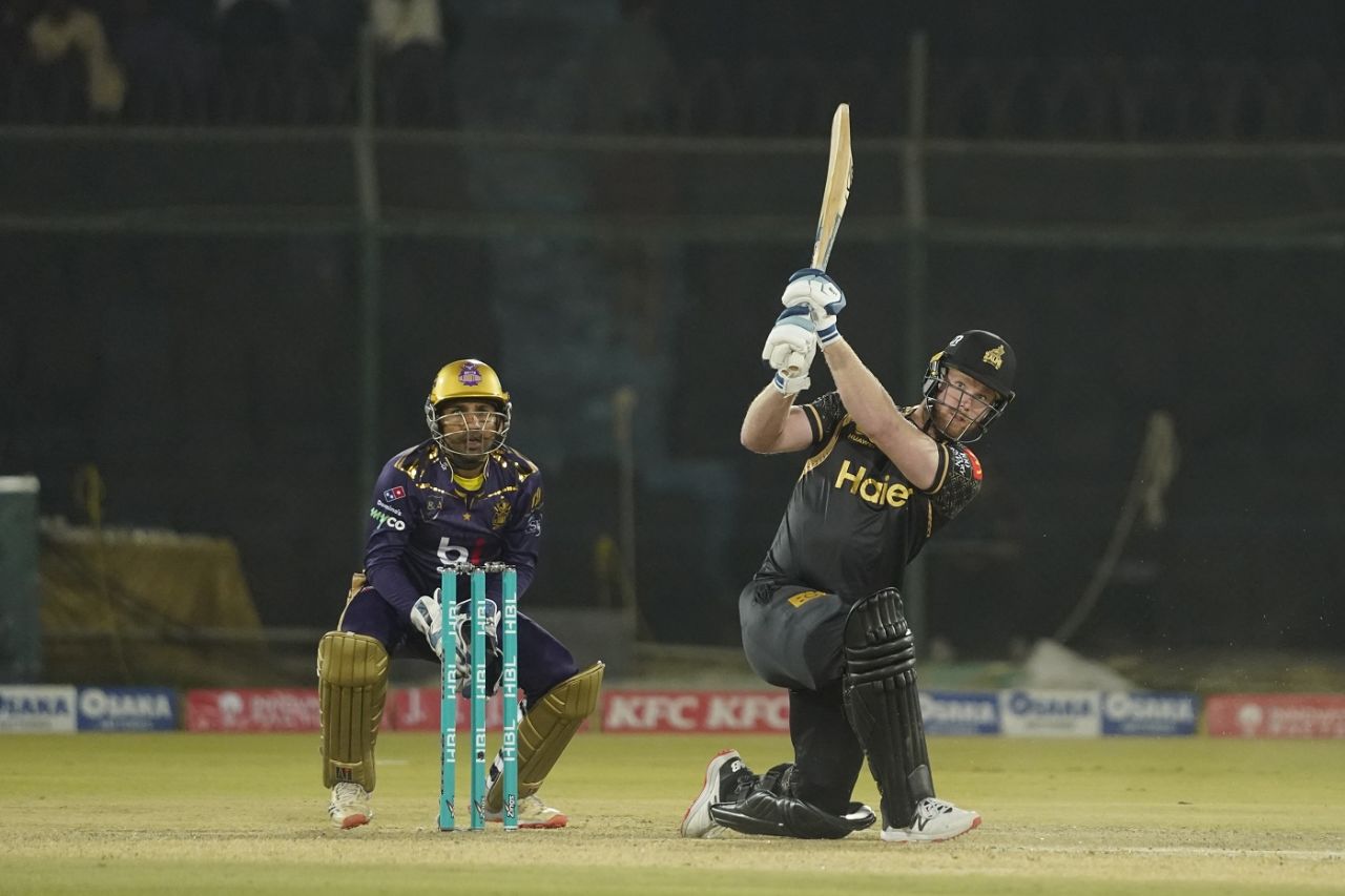 James Neesham's 23-ball 37 got Zalmi closer to the line, Peshawar Zalmi vs Quetta Gladiators, PSL, Karachi, February 20, 2023