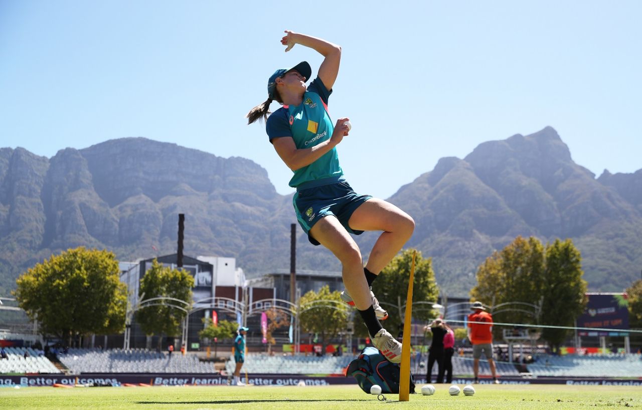 Ellyse Perry in practice before the semi-final, Australia vs India, Women's T20 World Cup, semi-final, Cape Town, February 23, 2023