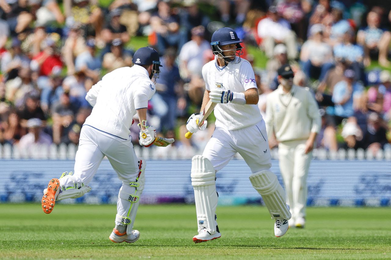 Harry Brook and Joe Root compiled a half-century stand before lunch, New Zealand vs England, 2nd Test, 1st day, Wellington, February 24, 2023