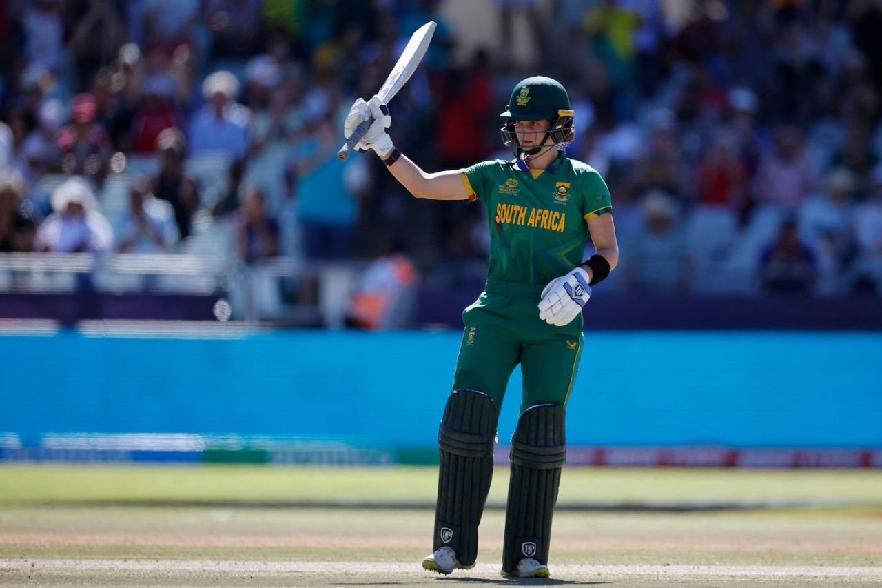 Laura Wolvaardt brought up her fifty, England vs South Africa, Women's T20 World Cup, semi-final, Cape Town, February 24, 2023