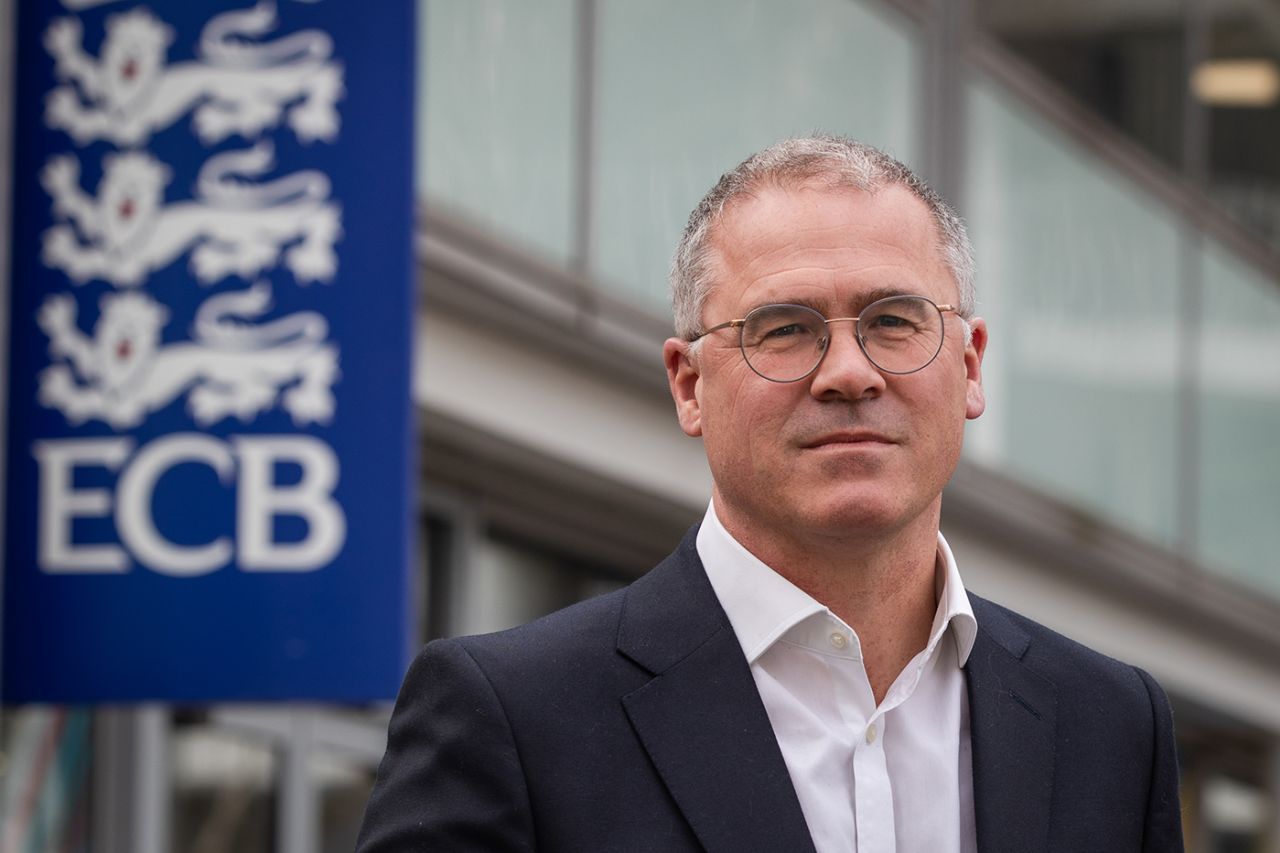 Richard Gould poses for a portrait outside the ECB offices