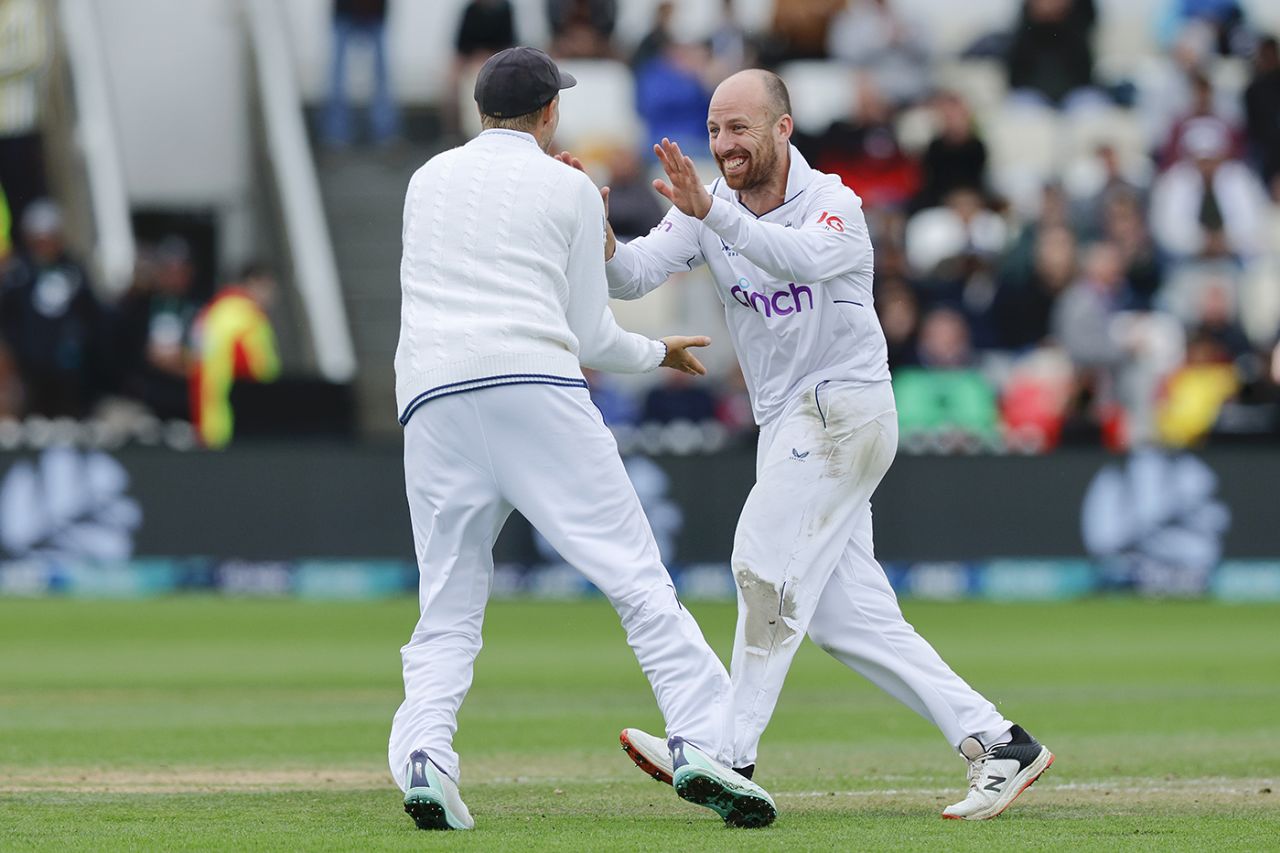 Jack Leach plucked out three wickets during the afternoon, New Zealand vs England, 2nd Test, Wellington, 2nd day, February 25, 2023