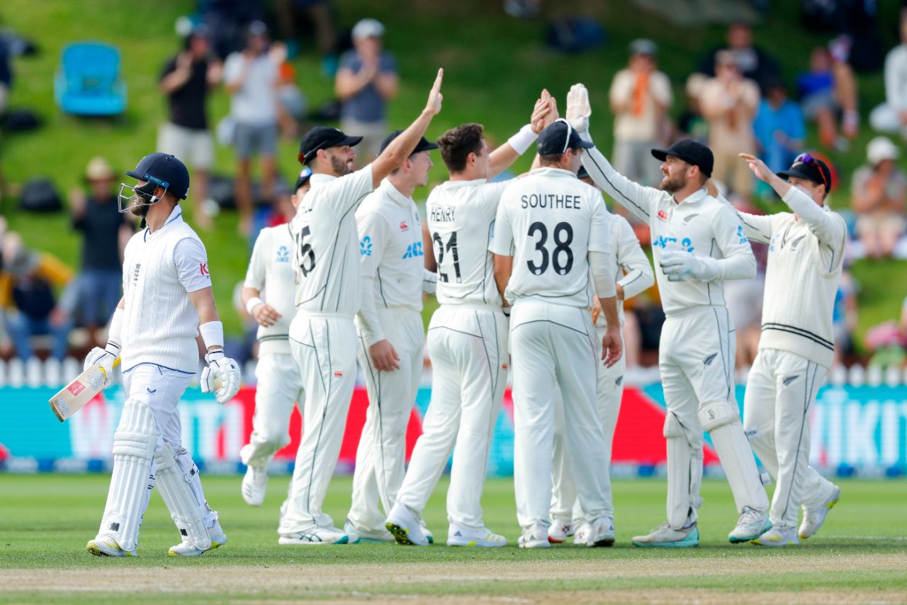 Matt Henry dismissed Ben Duckett on the fifth morning, New Zealand vs England, 2nd Test, Wellington, 5th day, February 28, 2023
