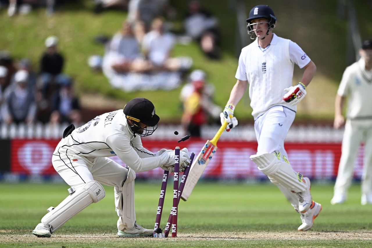 Harry Brook was run out without facing a ball, New Zealand vs England, 2nd Test, Wellington, 5th day, February 28, 2023