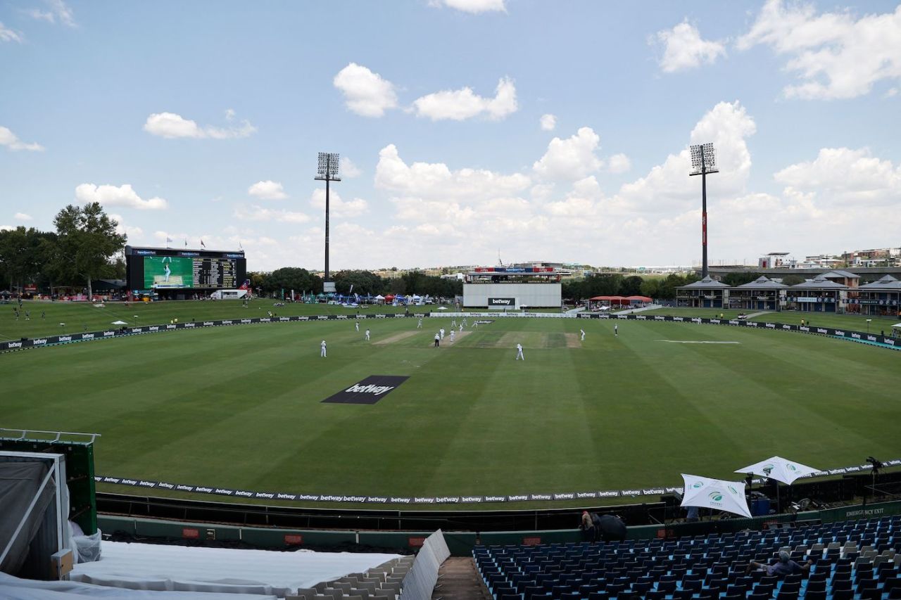 A general view of the play from Centurion, South Africa vs West Indies, 1st Test, Centurion, 1st day, February 28, 2023