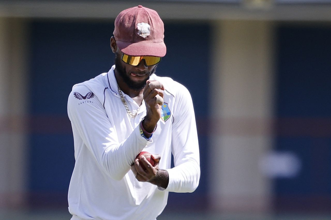 Kraigg Brathwaite works on the ball with his elbow, South Africa vs West Indies, 1st Test, Centurion, 1st day, February 28, 2023
