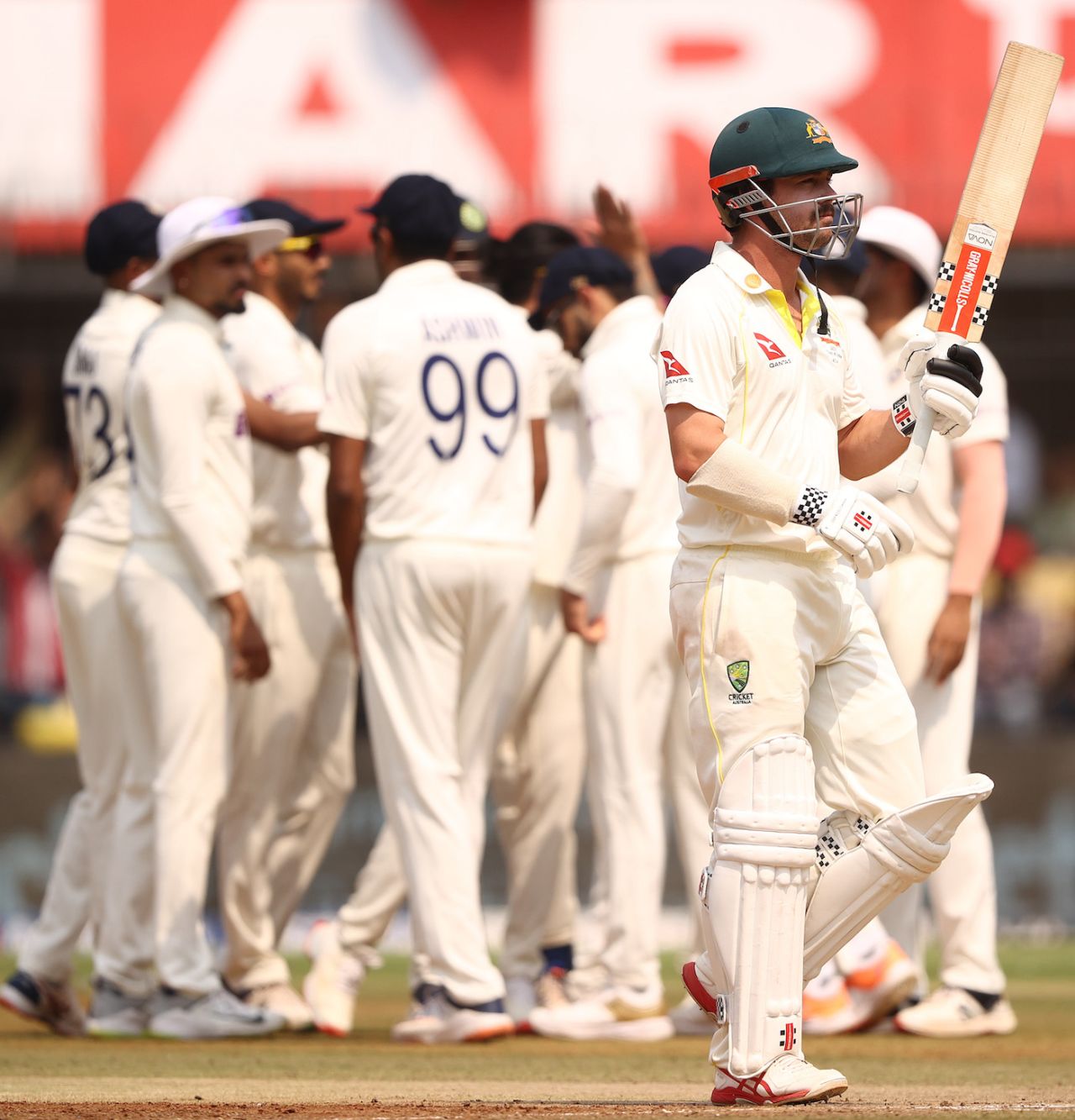 Travis Head was the first to fall in Australia's innings, India vs Australia, 3rd Test, Indore, 1st day, March 1, 2023
