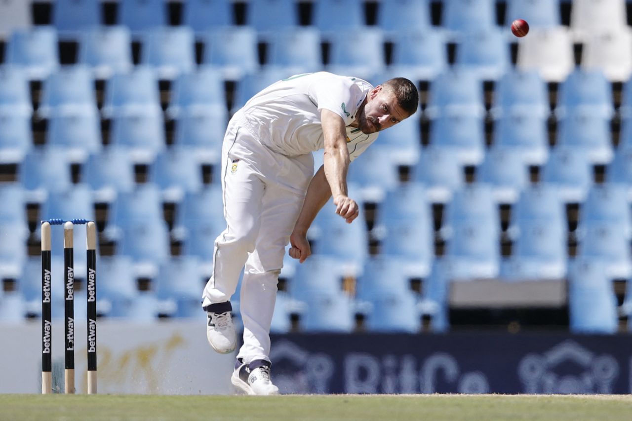Anrich Nortje and his hair fade in, South Africa vs West Indies, 1st Test, Centurion, 2nd day, March 1, 2023