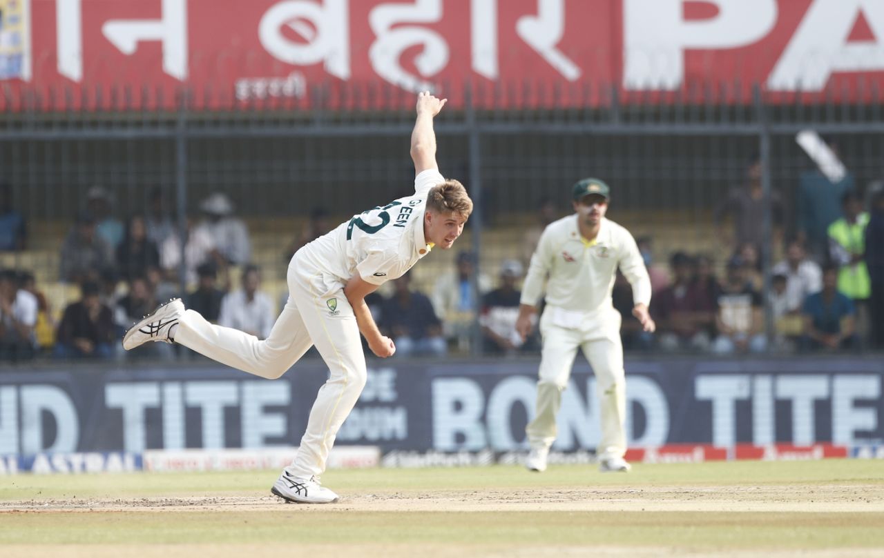 Cameron Green bowled two overs on his first day of Test cricket in India, India vs Australia, 3rd Test, Indore, 1st day, March 1, 2023