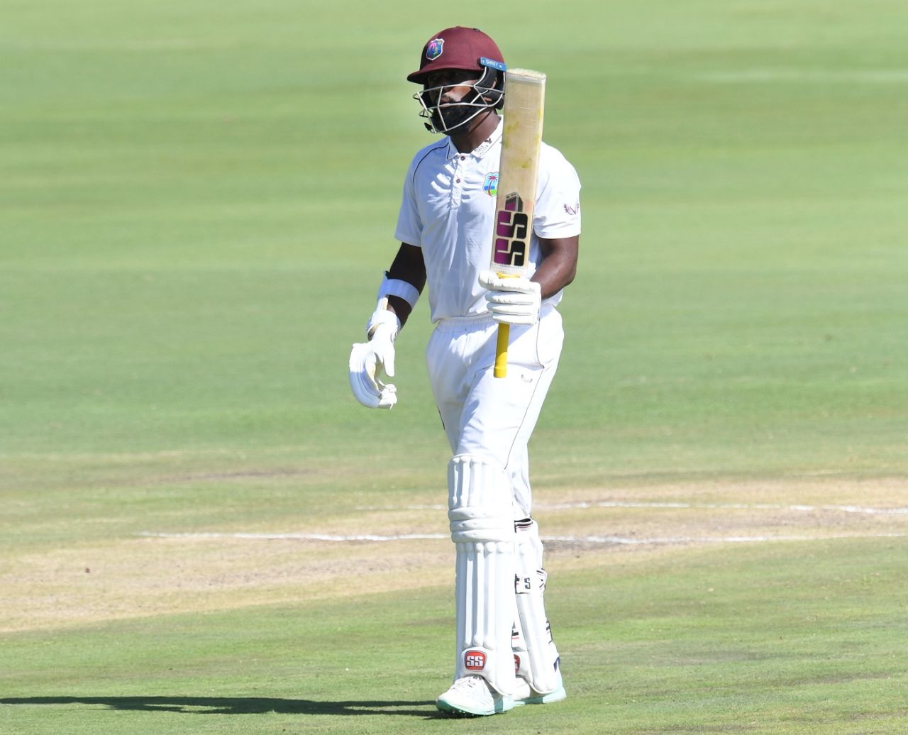 Raymon Reifer celebrates his half-century, South Africa vs West Indies, 1st Test, Centurion, 2nd day, March 1, 2023