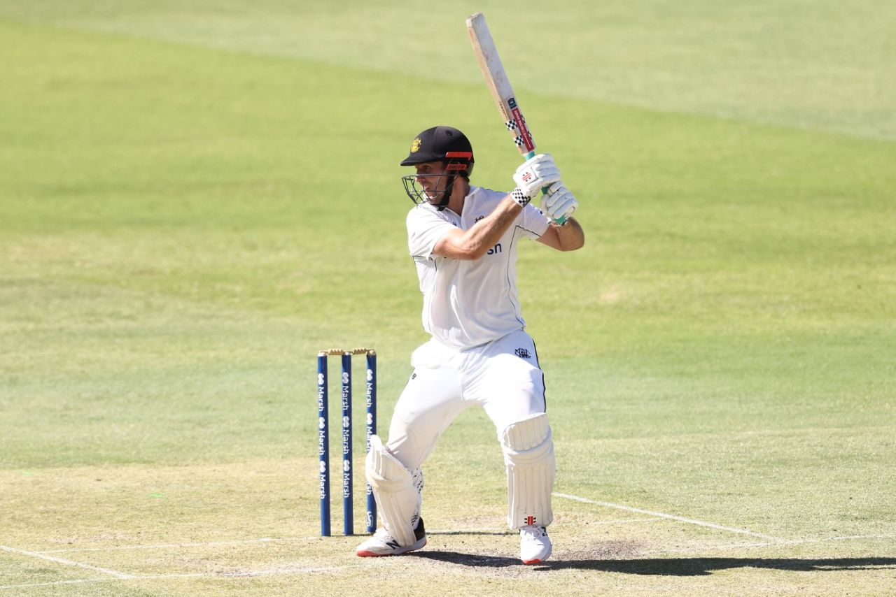 Mitchell Marsh cuts through point, Western Australia vs Tasmania, Sheffield Shield, WACA, March 3, 2023