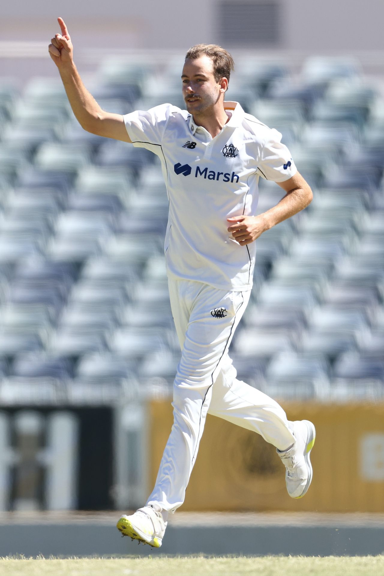 Charles Stobo finished with match figures of 7 for 85, Western Australia vs Tasmania, Sheffield Shield, WACA, March 4, 2023