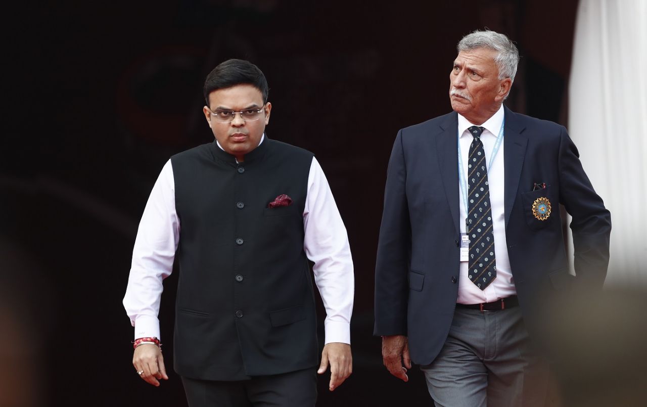 BCCI secretary Jay Shah and president Roger Binny walk out, India vs Australia, 4th Test, Ahmedabad, 1st day, March 9, 2023
