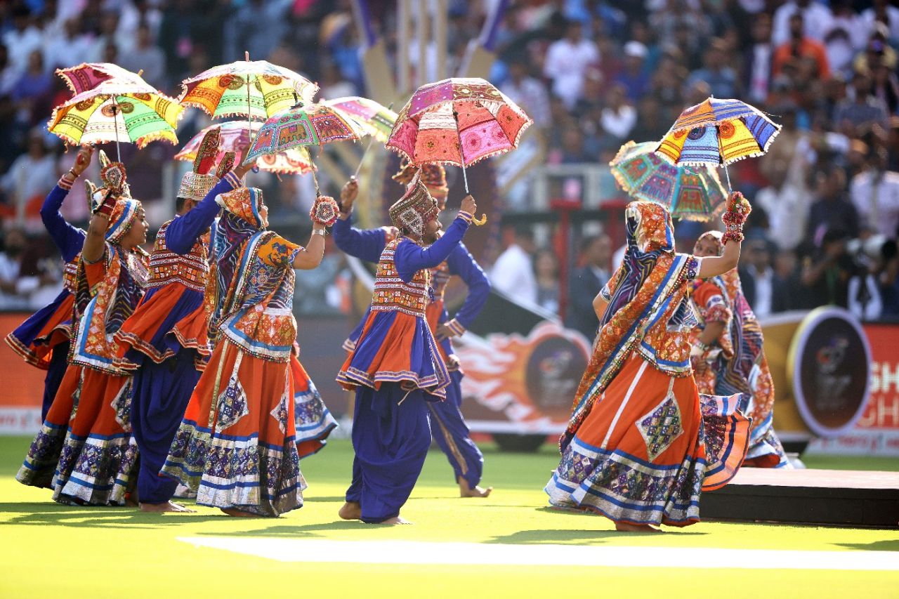Performers on the ground before the start of the match, India vs Australia, 4th Test, Ahmedabad, 1st day, March 9, 2023