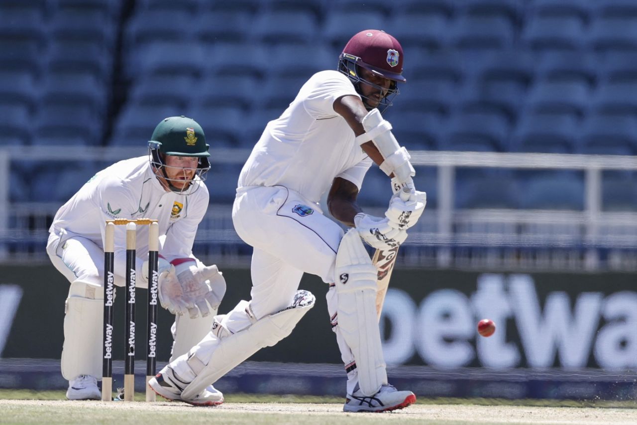 Kyle Mayers was solid in defence, South Africa vs West Indies, 2nd Test, Johannesburg, 2nd day, March 9, 2023
