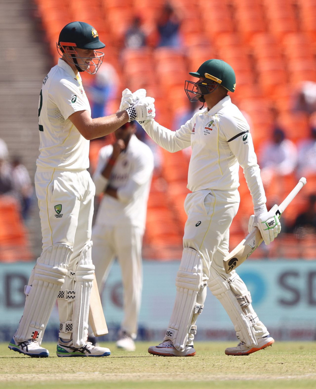 Cameron Green and Usman Khawaja batted through the first session, India vs Australia, 4th Test, Ahmedabad, 2nd day, March 10, 2023