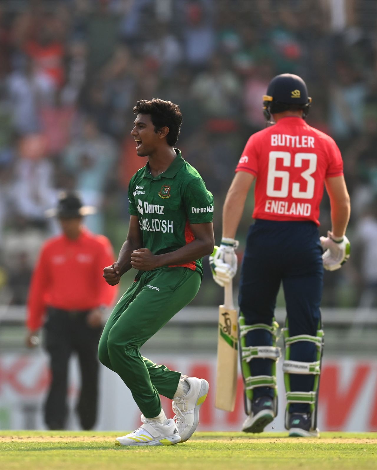Hasan Mahmud bowled Jos Buttler with a superb yorker, Bangladesh vs England, 2nd T20I, Dhaka, March 12, 2023